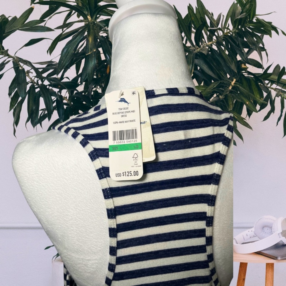 ⚓️NWT⚓️ Tommy Bahama Striped Maxi Dress - Picture 4 of 4